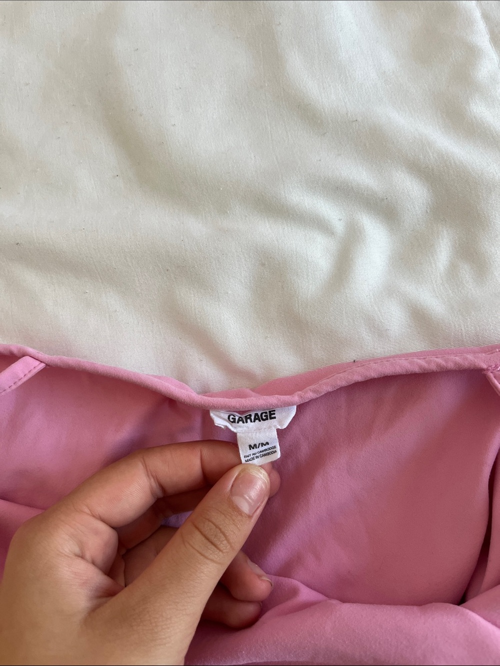 Garage Pink Spaghetti-Strap Camisole - Picture 2 of 2